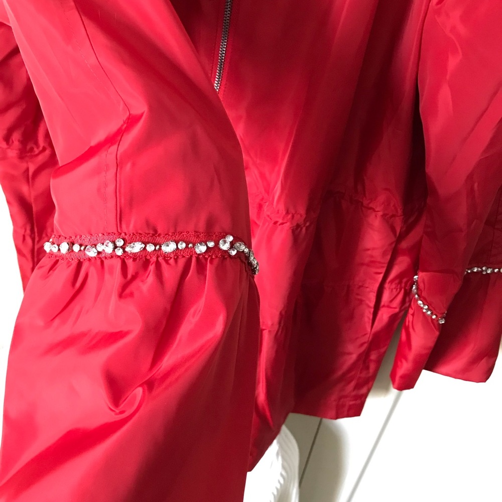 Dennis Basso Embellished Water Resistant Hooded Anorak - Picture 9 of 14